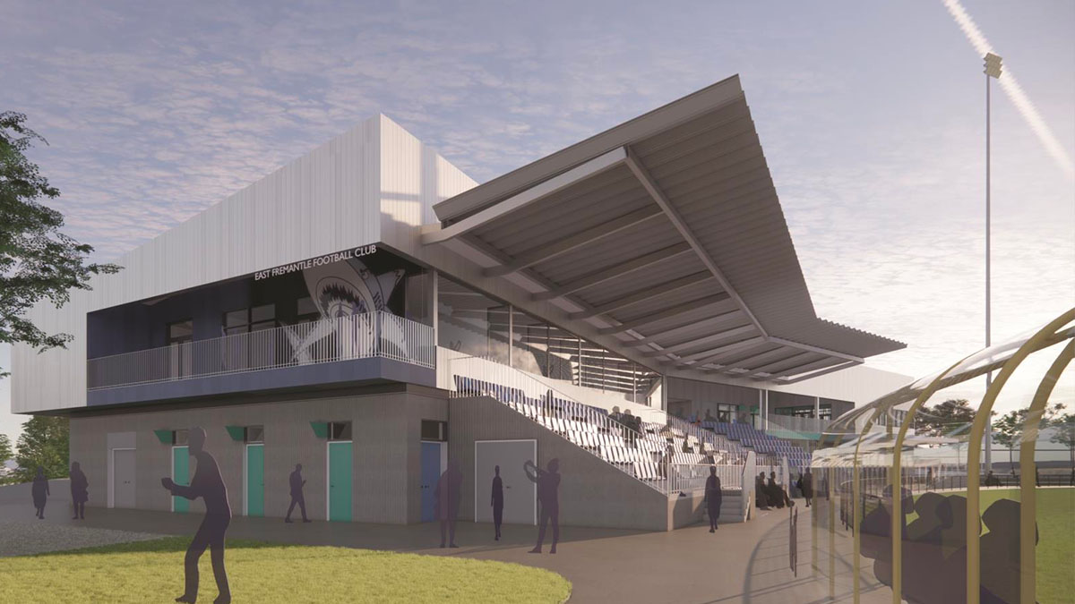 Concept image of the East Fremantle Oval redevelopment