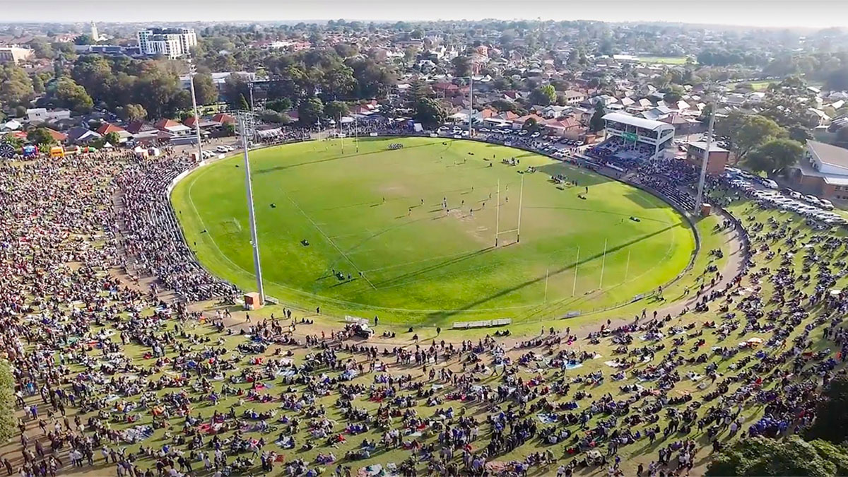 Aerial view of Henson Park in Sydney
