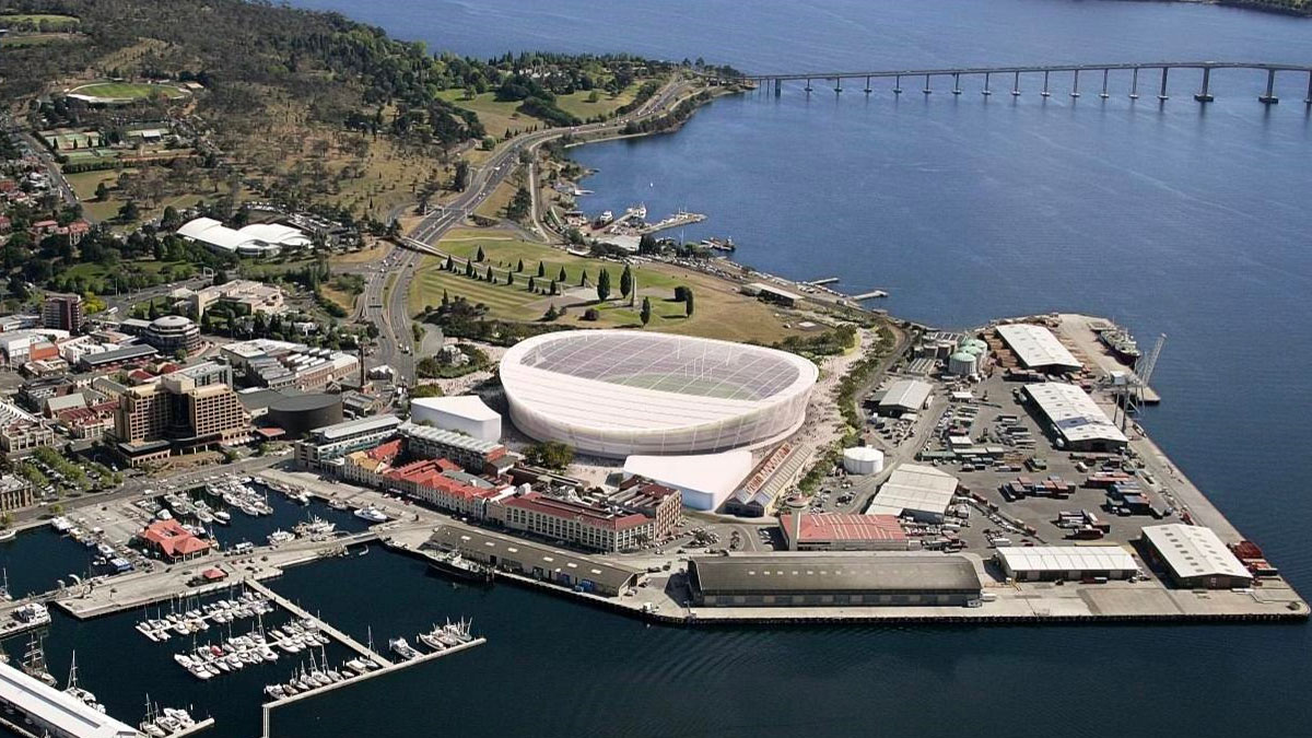 Proposed Tasmanian Macquarie Point AFL Stadium