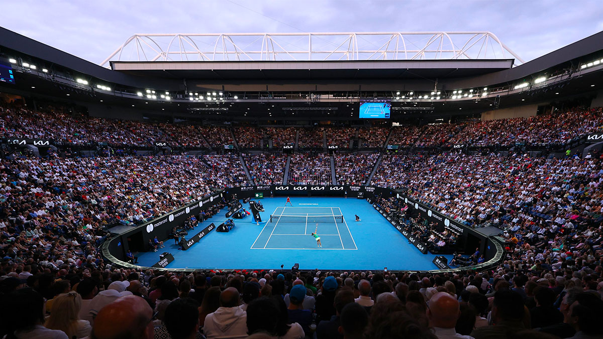 Rod Laver Arena during the 2024 Australian Open. Photo: AusOpen
