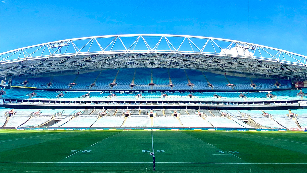 A view of Stadium Australia in Sydney
