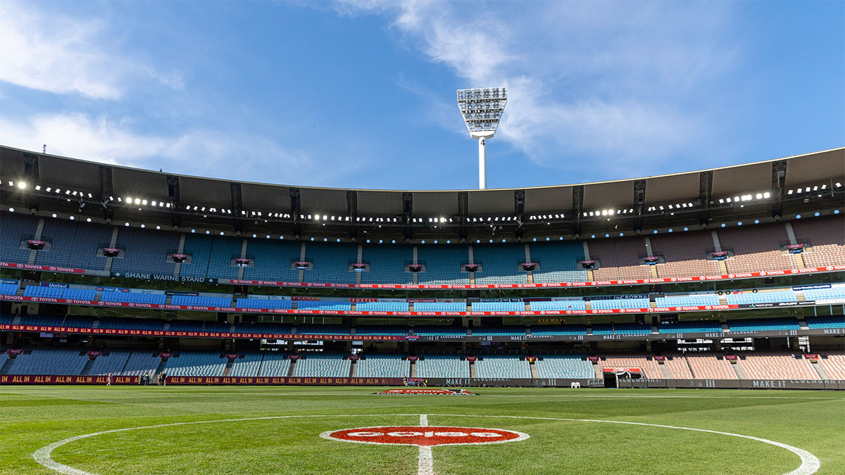 The MCG ahead of an AFL game