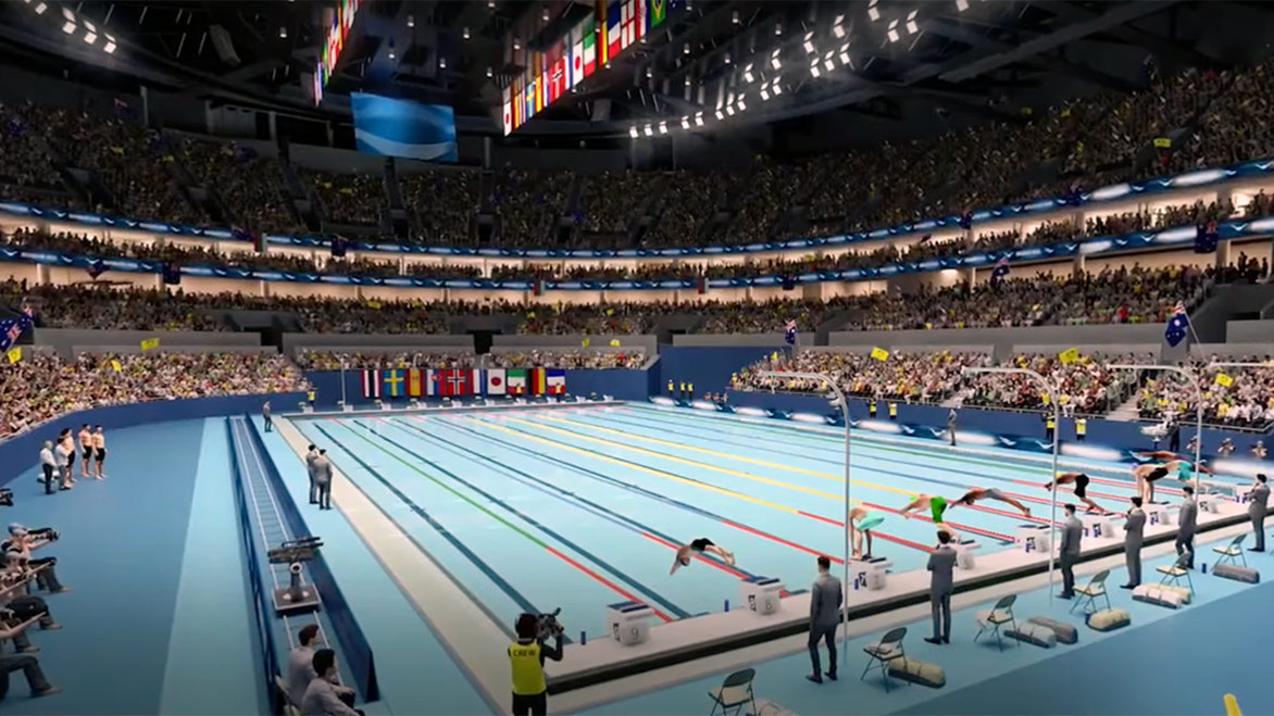 Olympic swimming at the proposed Brisbane Live Arena