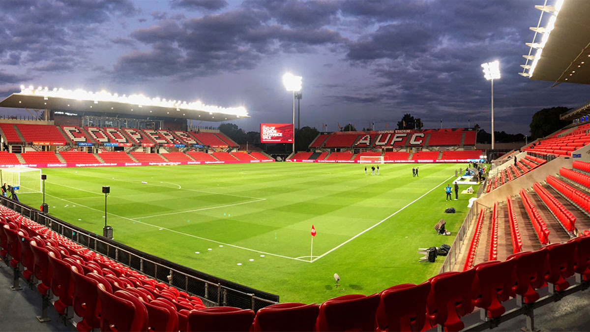 View of Coopers Stadium in Adelaide