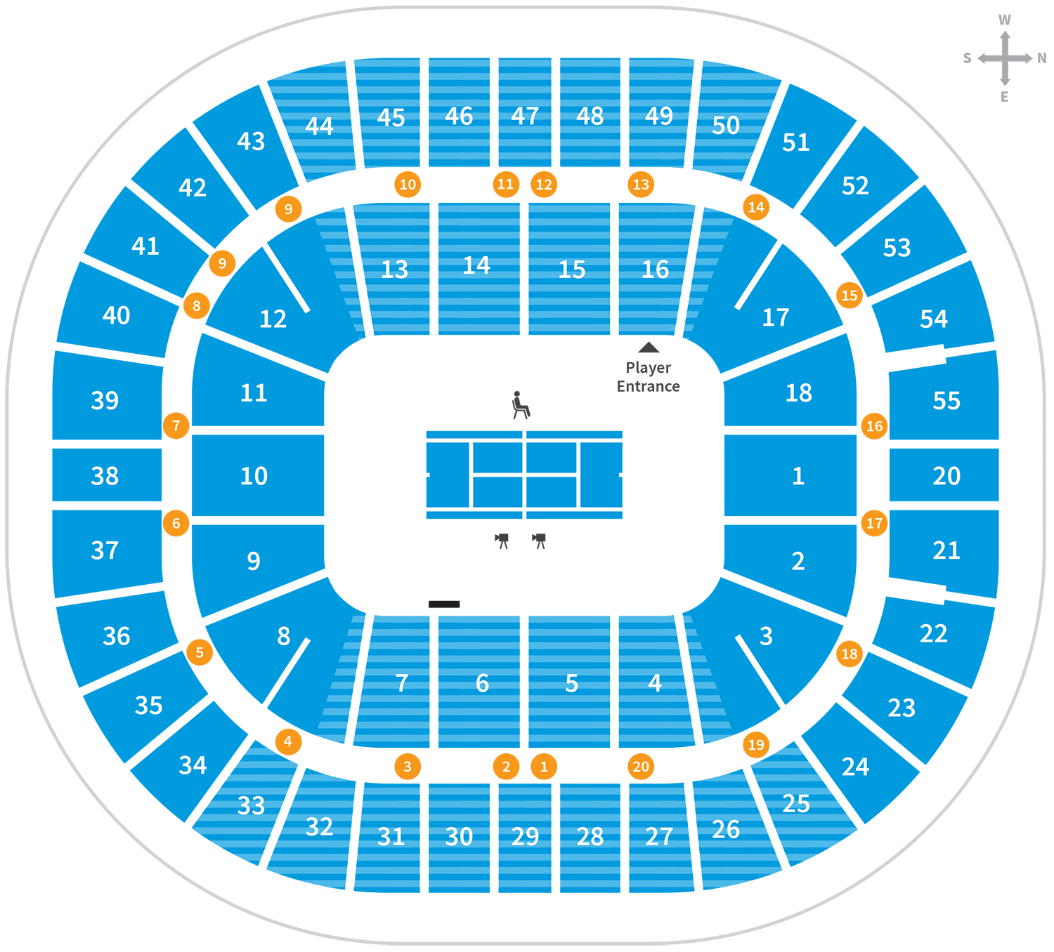 Rod Laver Arena Seating Map | Austadiums