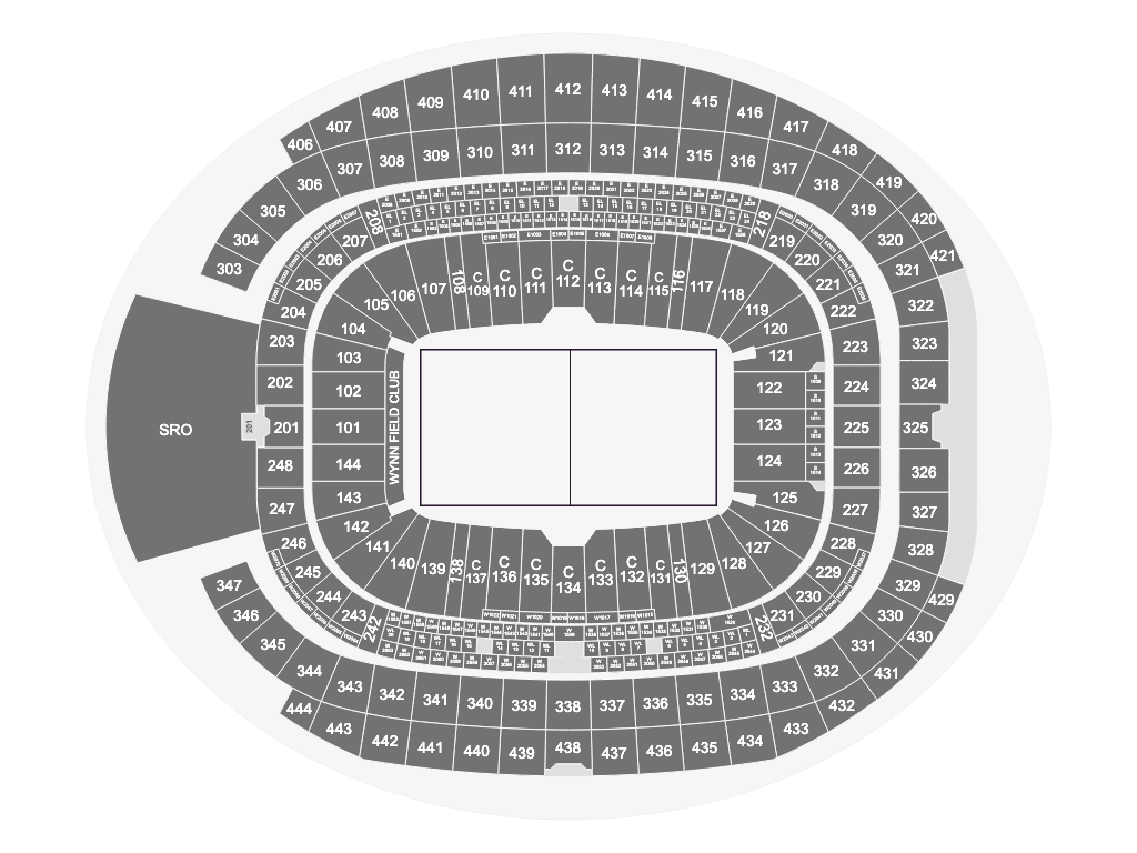 NRL in Vegas Seating Map - Allegiant Stadium (USA) | Austadiums
